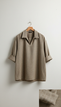 Stone Sand Structured Shirt