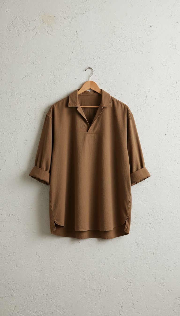 Urban Bark Relaxed Cotton Shirt