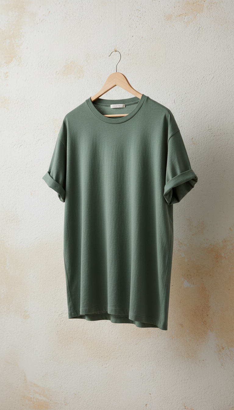 Slate Green Minimalist Shirt