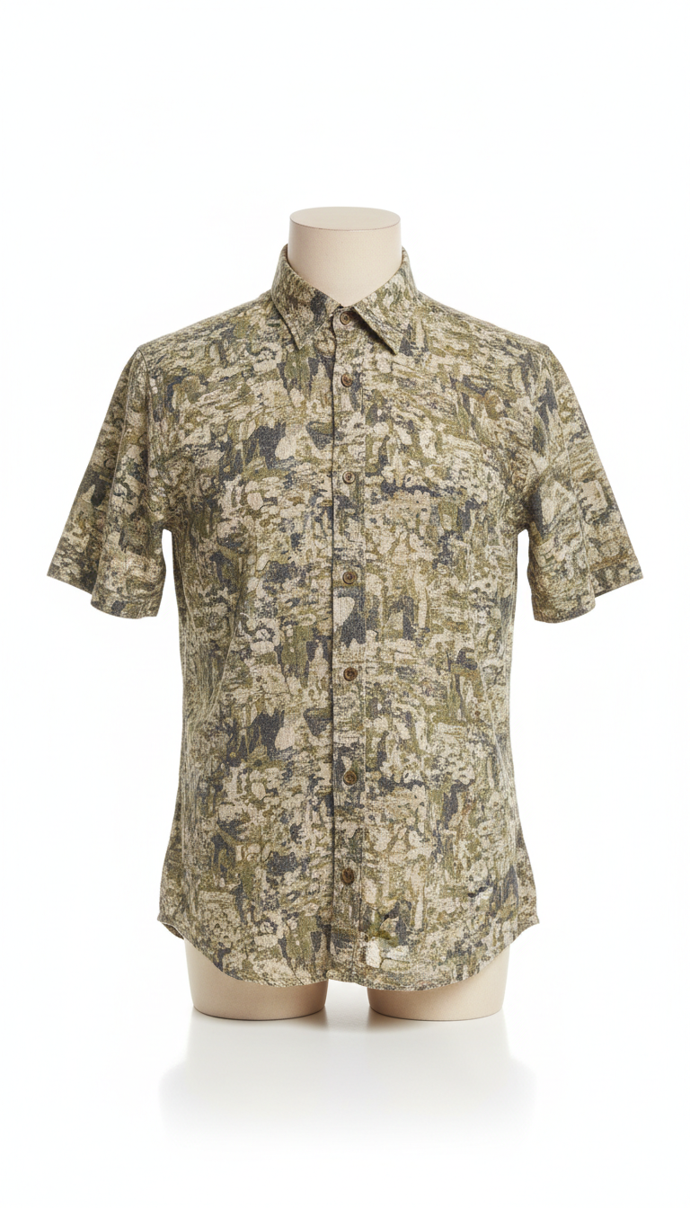 Urban Moss Structured Cotton Shirt